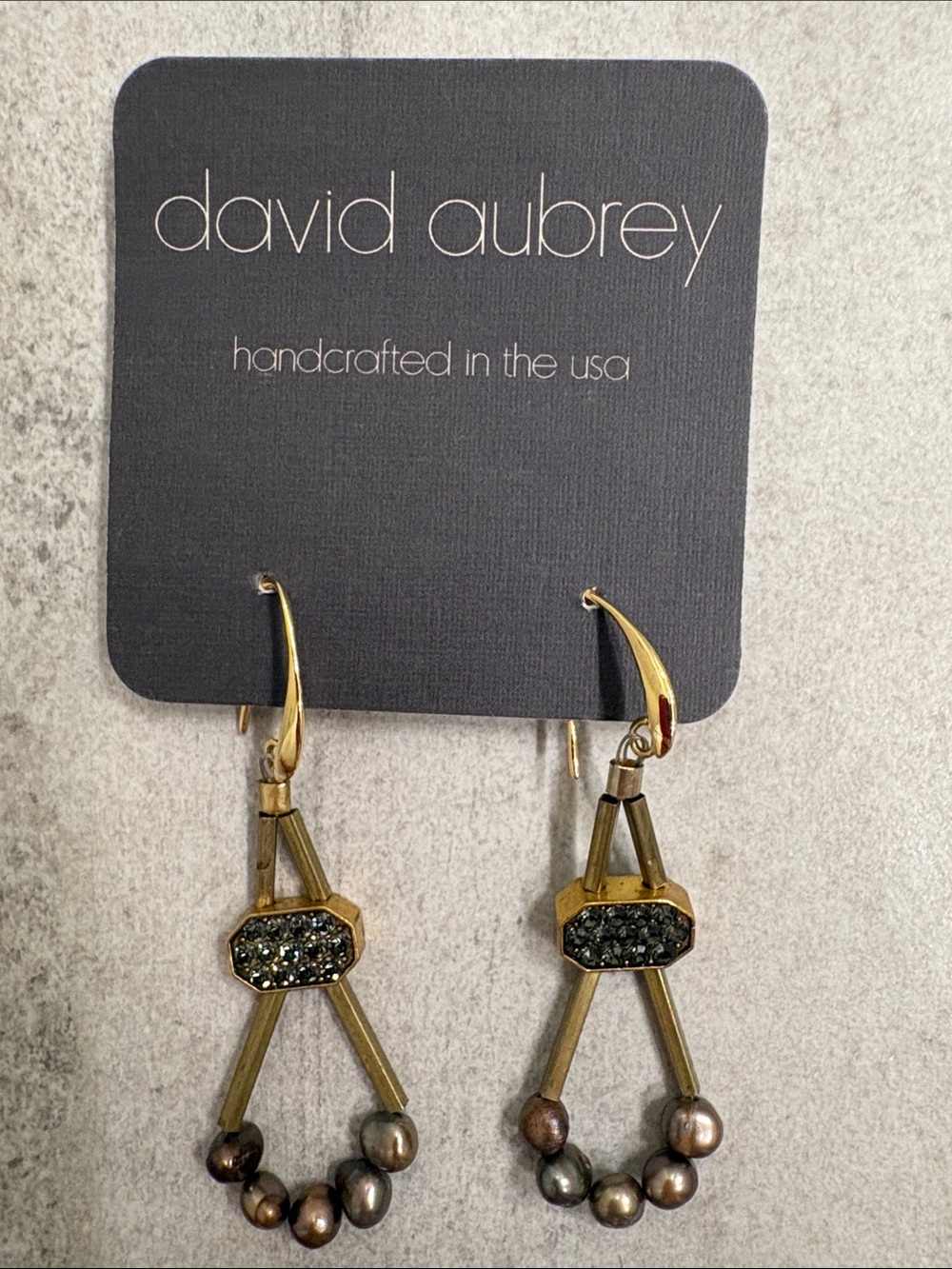 David Aubrey earrings. Made in USA
